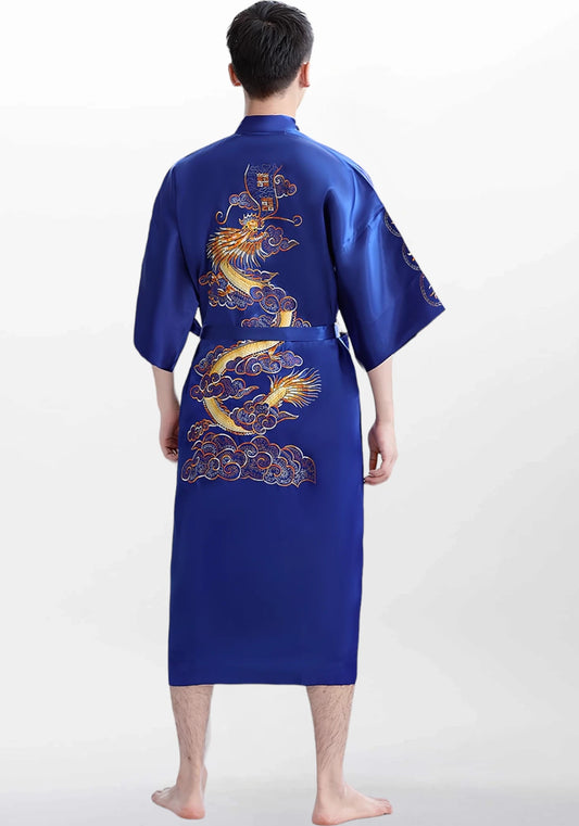 Robe de chambre homme style kimono