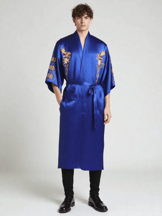 Robe de chambre homme style kimono - Ma robe de chambre