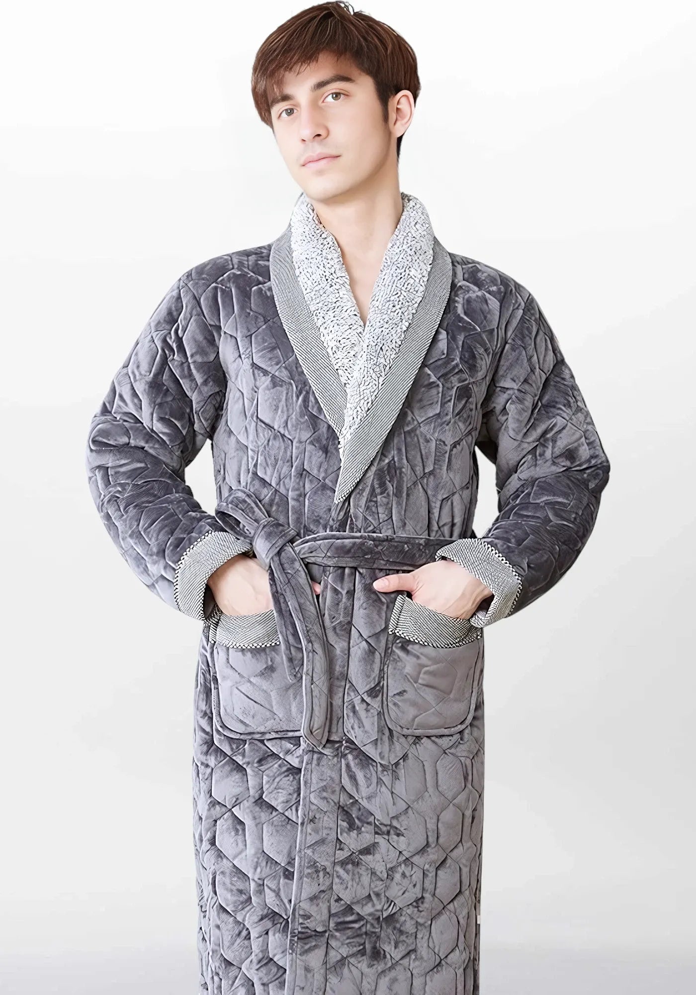 Robe de chambre pour homme en coton hotsell