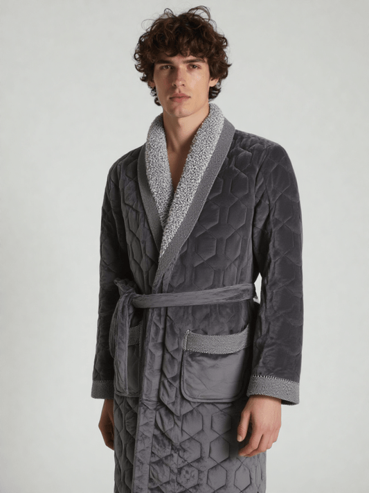Robe de chambre homme velours coton - Ma robe de chambre