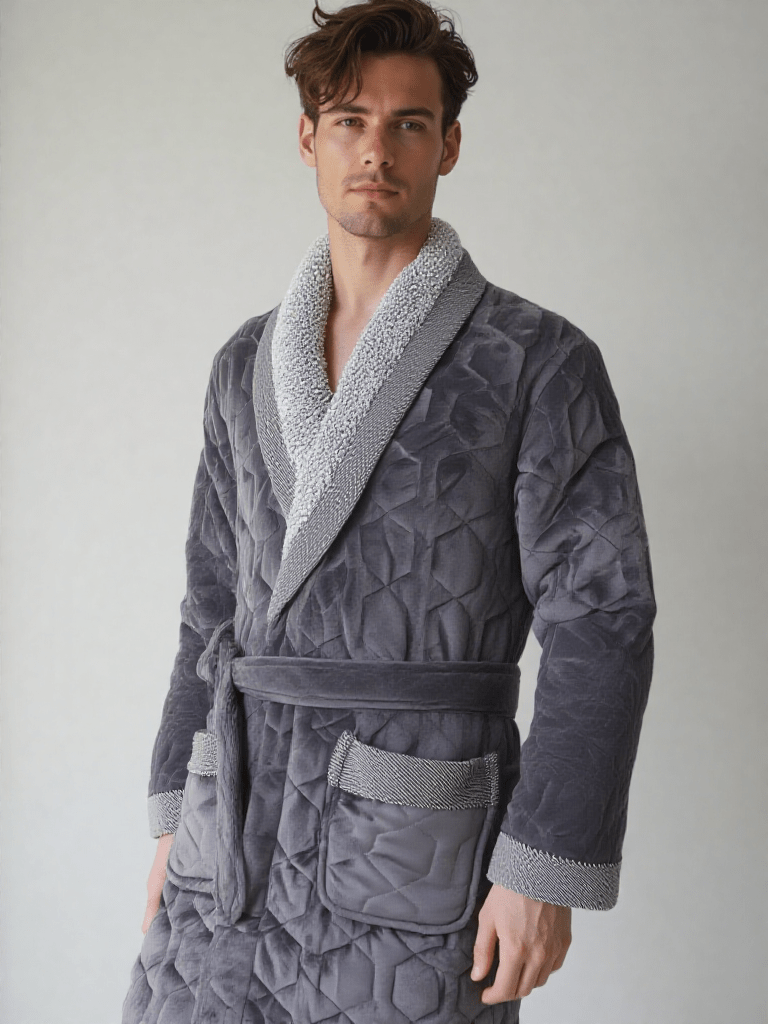 Robe de chambre homme velours coton - Ma robe de chambre