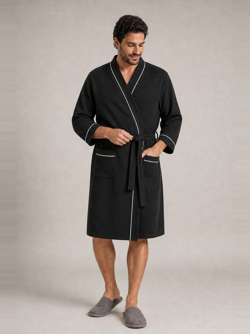 Robe de chambre homme XXXL – ceinture et poches