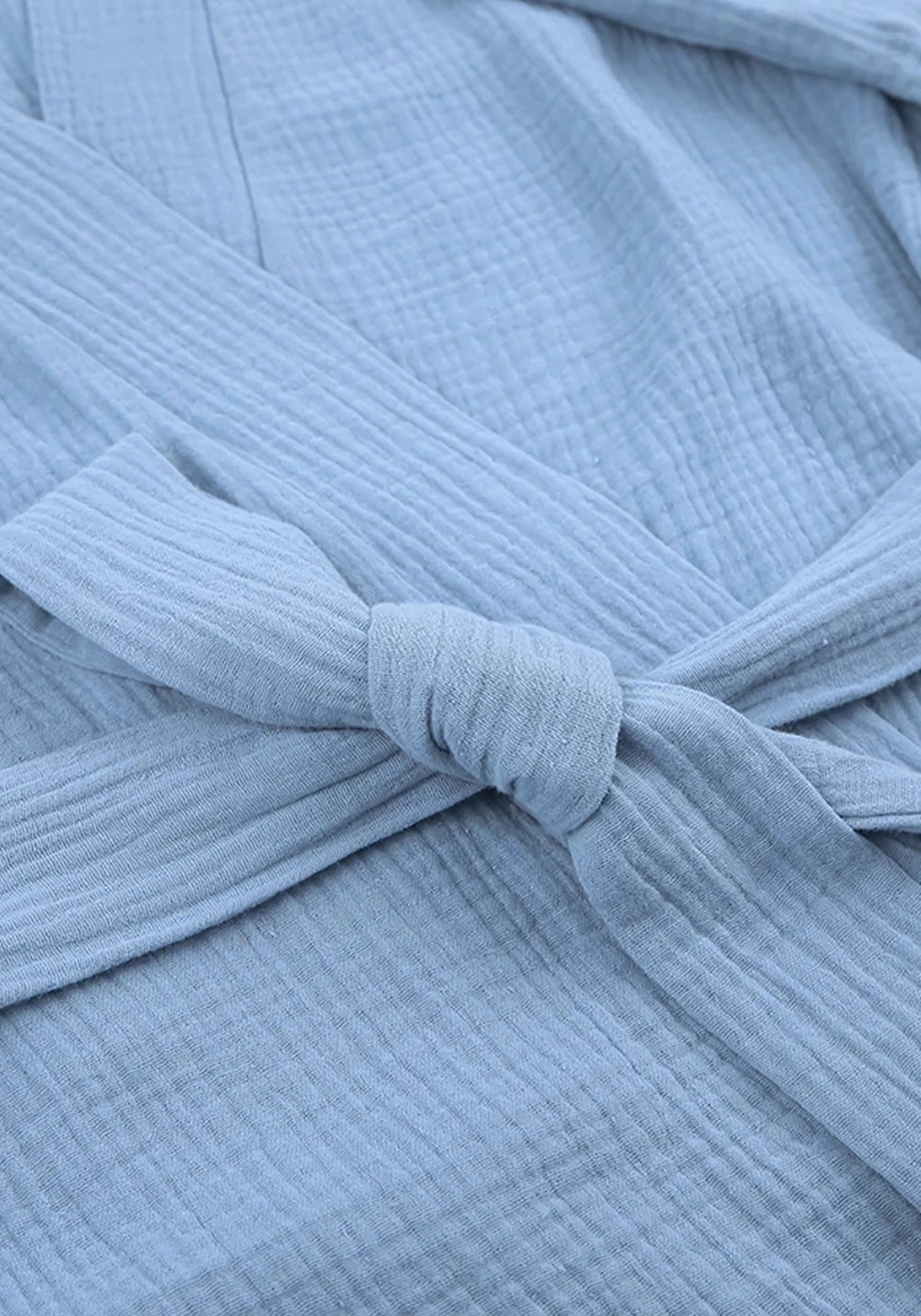 Robe de chambre kimono coton bleu femme - Ma robe de chambre