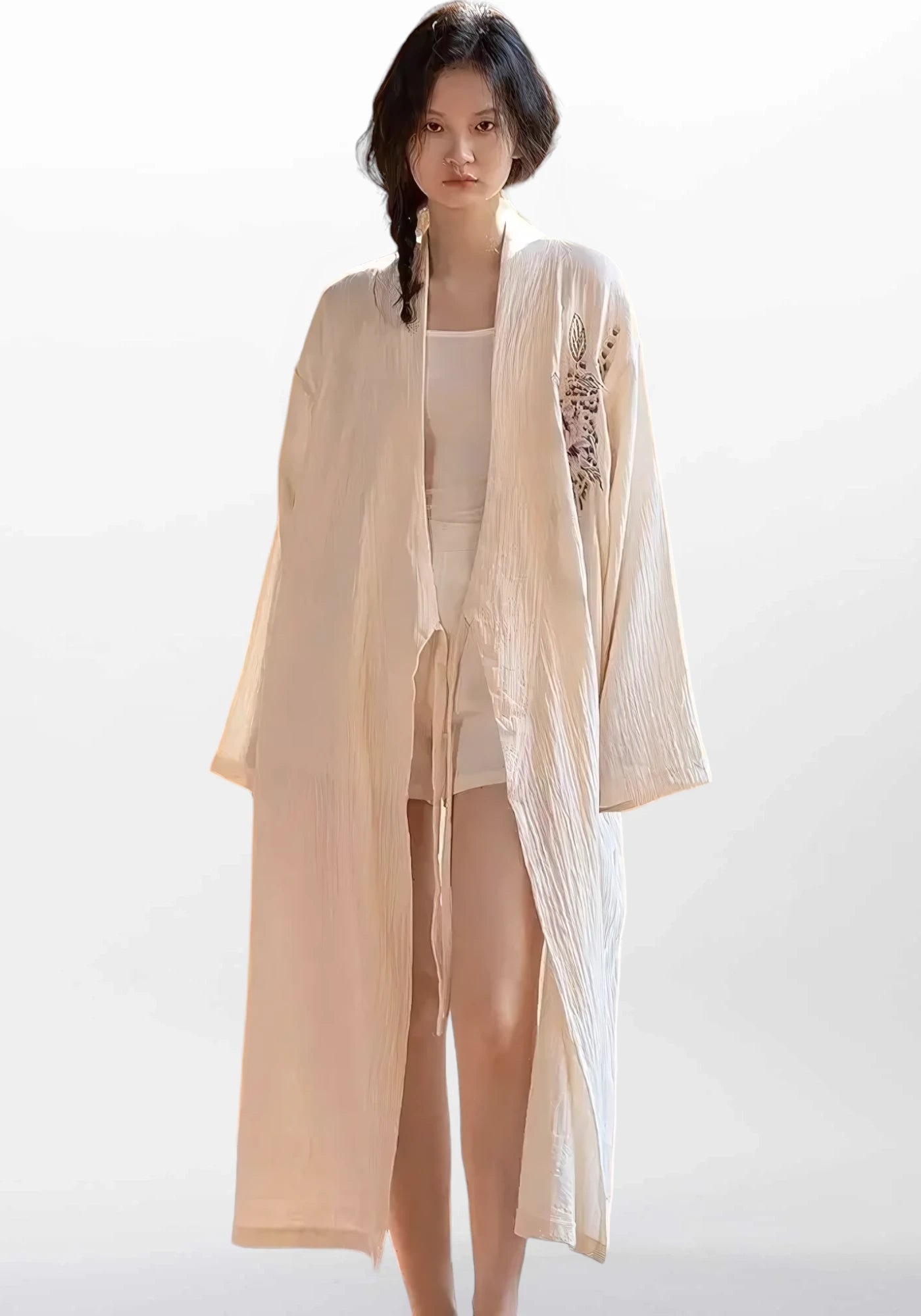 Robe de chambre kimono coton femme