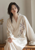 Robe de chambre kimono coton femme - Vignette | Ma robe de chambre