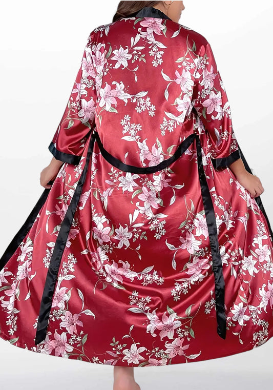 Robe de chambre kimono femme grande taille