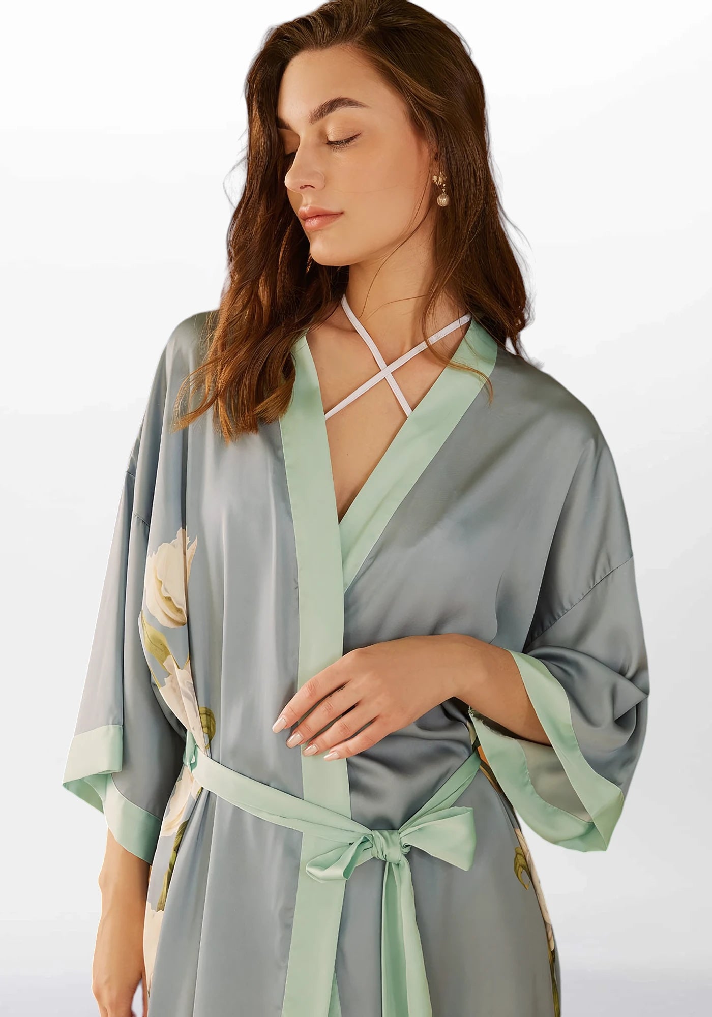 Robe de chambre kimono long femme