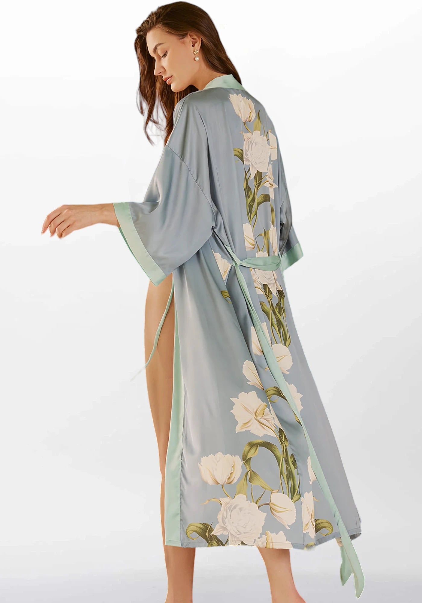 Robe de chambre kimono long femme