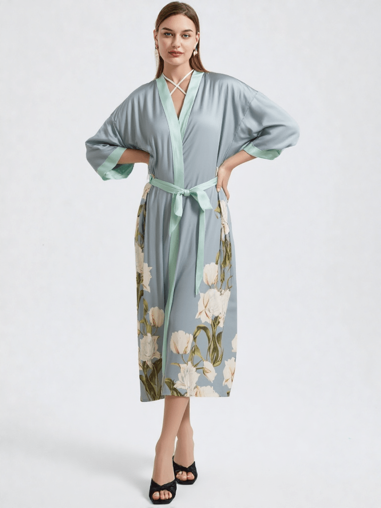 Robe de chambre kimono long femme - Ma robe de chambre