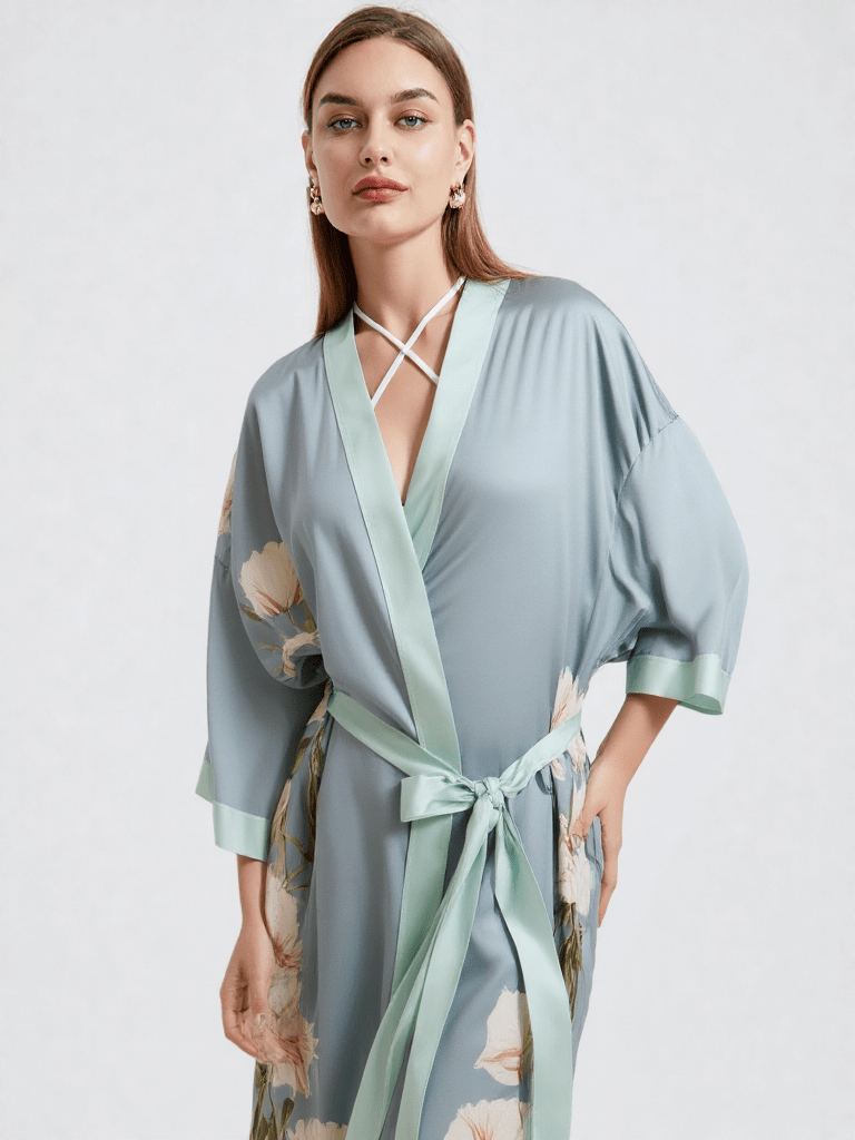 Robe de chambre kimono long femme - Ma robe de chambre