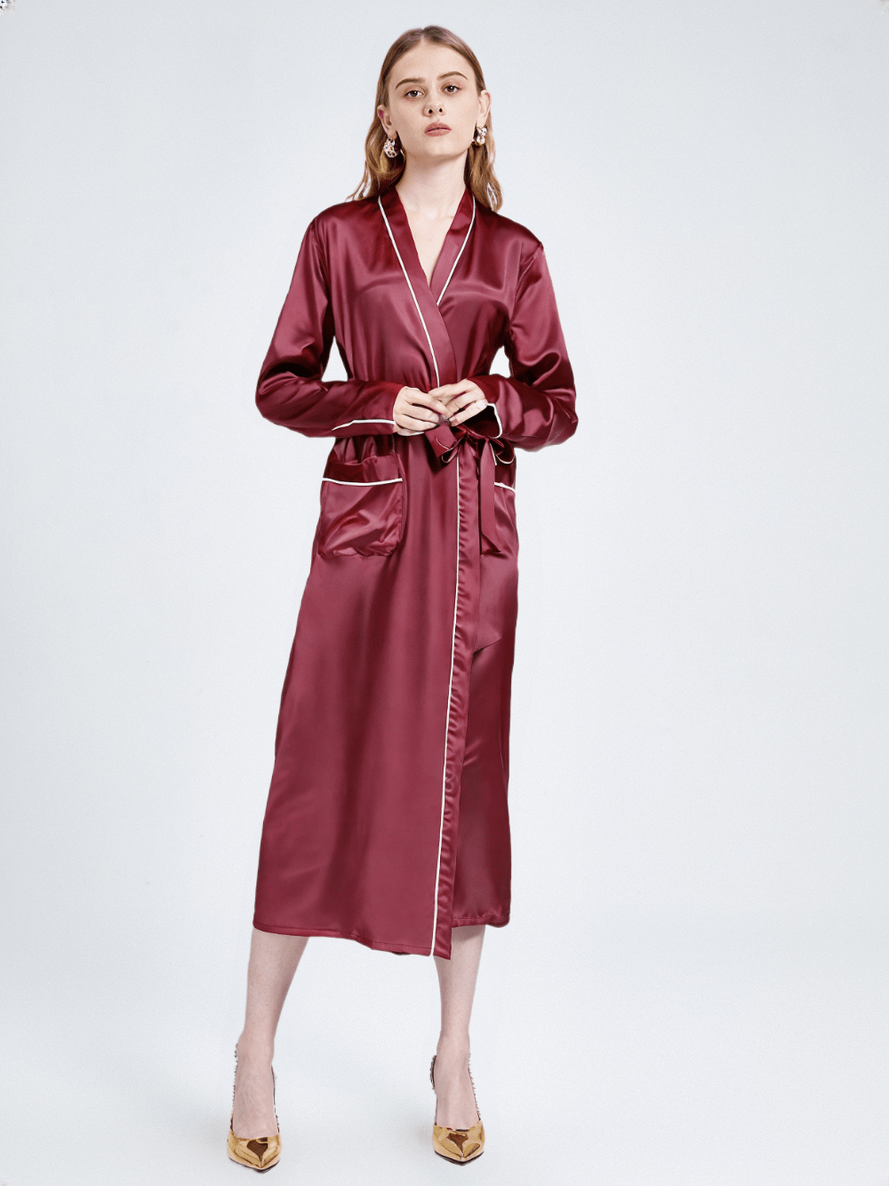 Détail matière et finitions, robe de chambre kimono