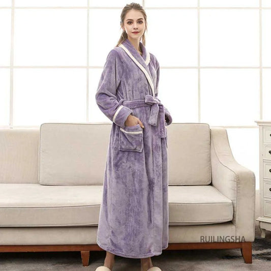 Robe de chambre kimono polaire femme