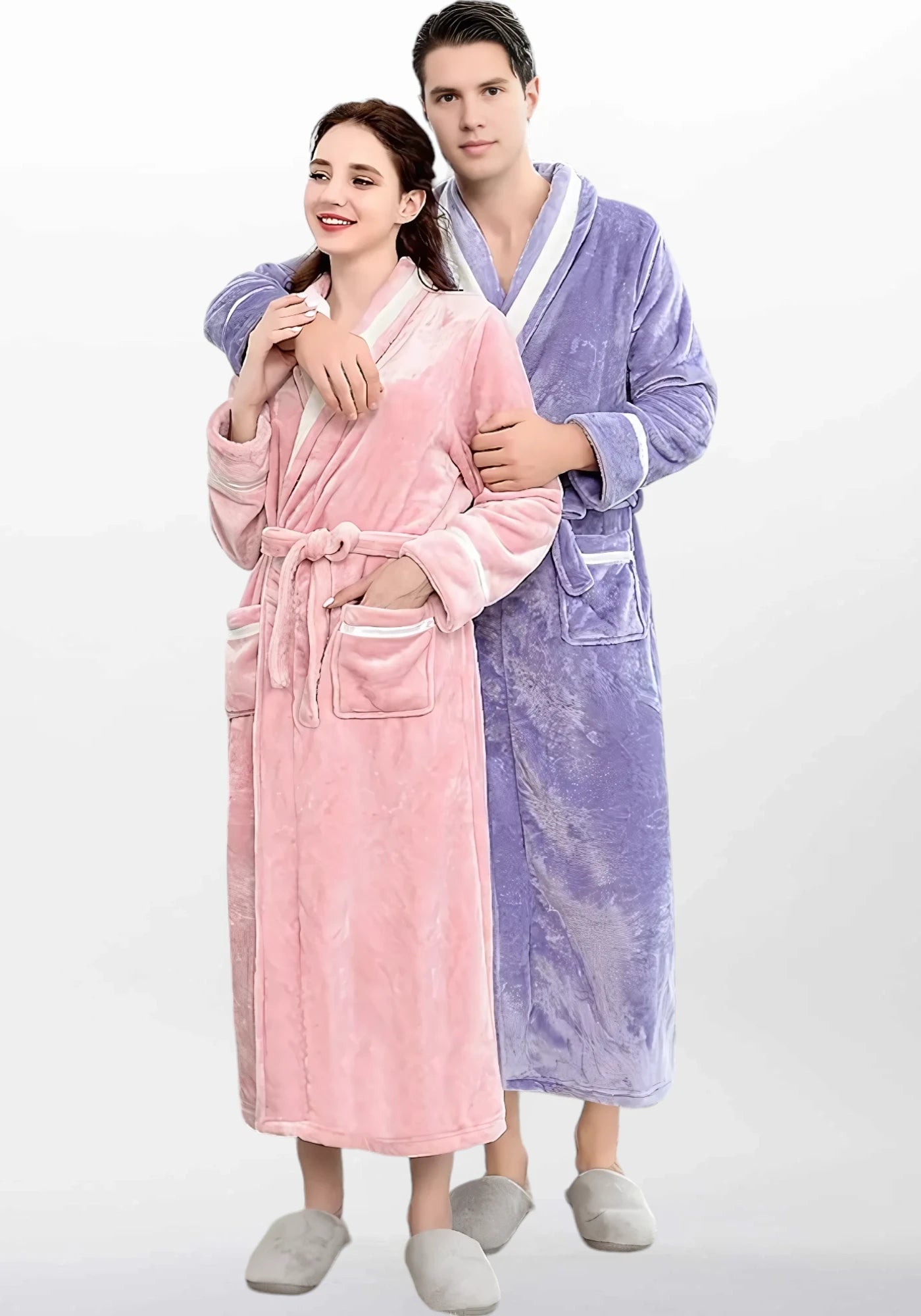 Robe de chambre kimono polaire femme