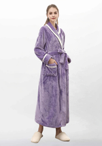 Damen-Fleece-Kimono-Morgenmantel  - Vignette | Ma robe de chambre