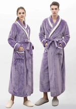 Damen-Fleece-Kimono-Morgenmantel  - Vignette | Ma robe de chambre