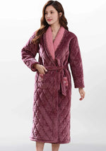 Robe de chambre kimono polaire femme rose - Vignette | Ma robe de chambre