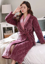 Robe de chambre kimono polaire femme rose - Vignette | Ma robe de chambre