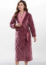 Robe de chambre kimono polaire femme rose - Vignette | Ma robe de chambre