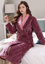 Robe de chambre kimono polaire femme rose - Vignette | Ma robe de chambre