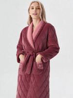 Robe de chambre kimono polaire femme rose - Vignette | Ma robe de chambre