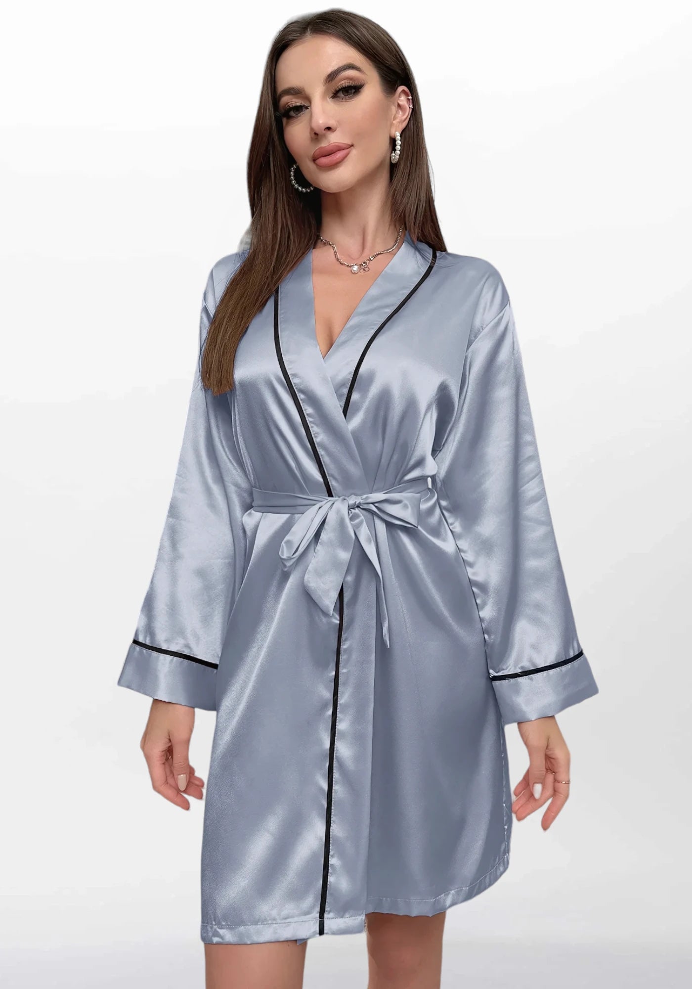 Robe de chambre kimono satin