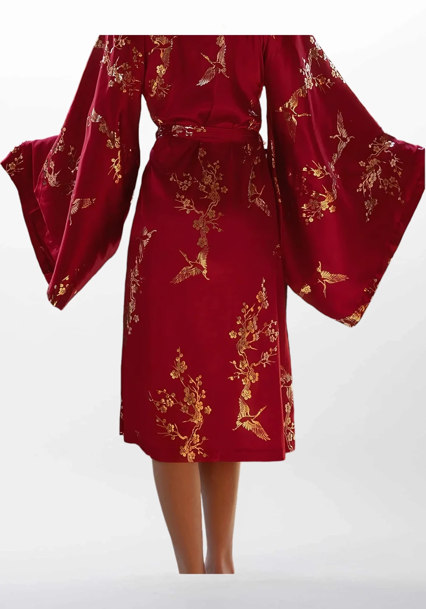 Robe de chambre kimono satin femme