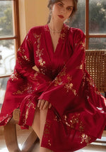 Robe de chambre kimono satin femme - Vignette | Ma robe de chambre