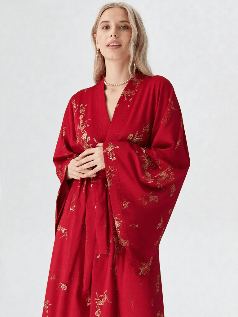 Robe de chambre kimono satin femme - Ma robe de chambre