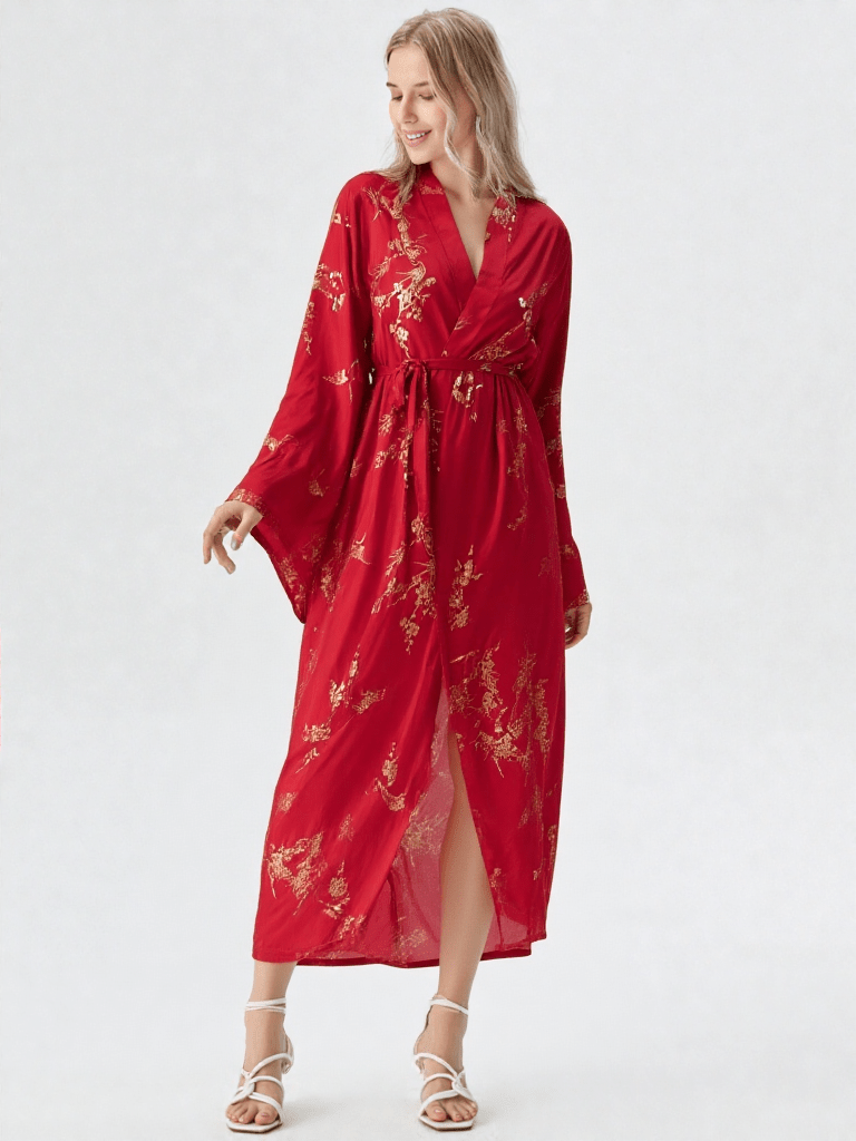 Robe de chambre kimono satin femme - Ma robe de chambre