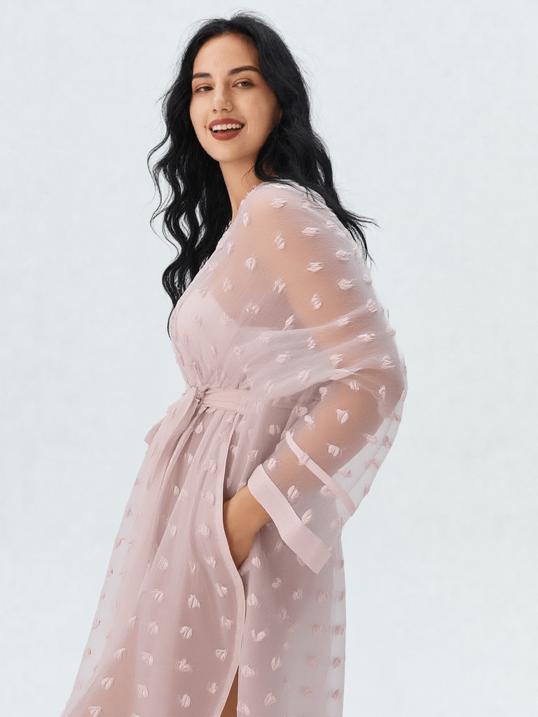 Robe de chambre légère boutonnée - Ma robe de chambre