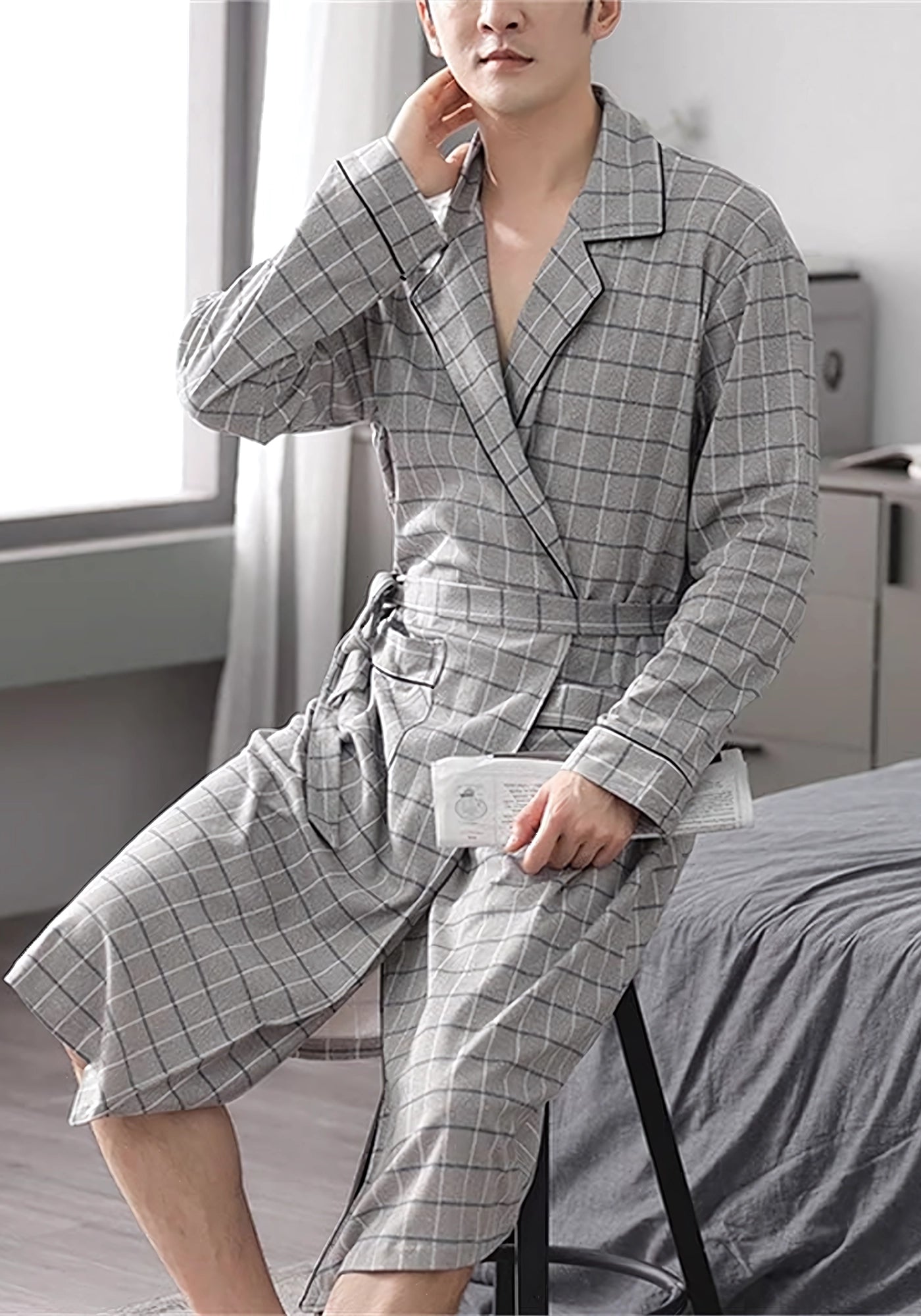 Robe de chambre légère homme