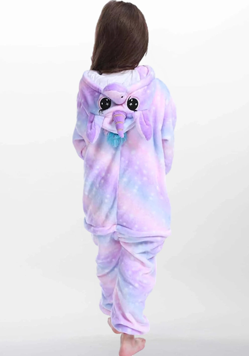 Détail matière et finitions, robe de chambre licorne fille