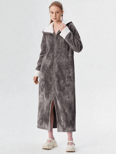 Robe de chambre longue et chaude pour femme - Ma robe de chambre