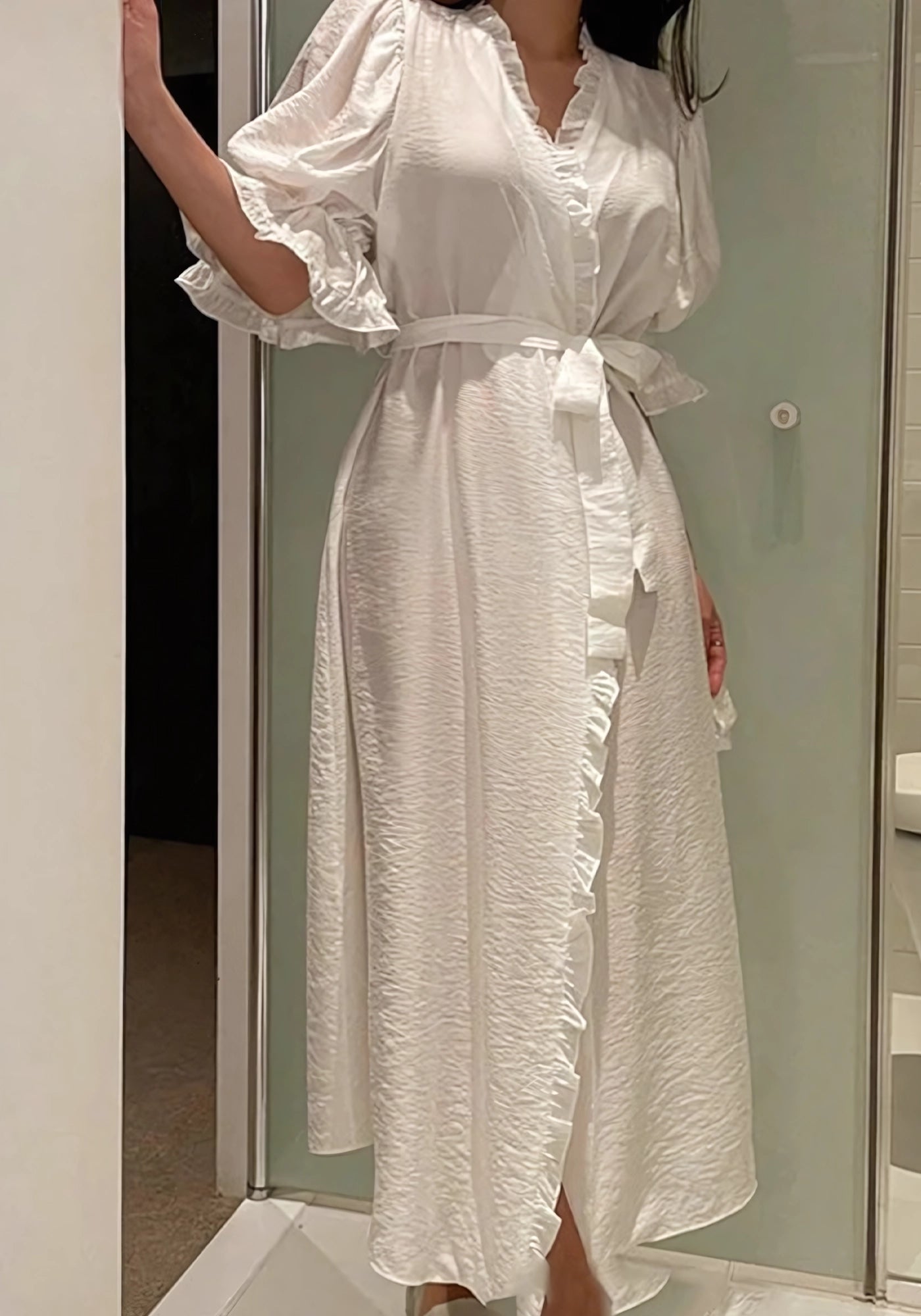 Robe de chambre longue été femme