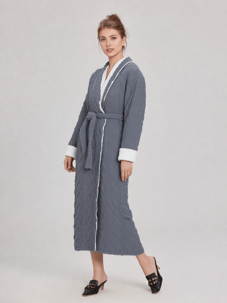 Robe de chambre longue polaire femme - Ma robe de chambre