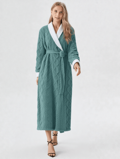 Robe de chambre longue polaire pour femme - Ma robe de chambre