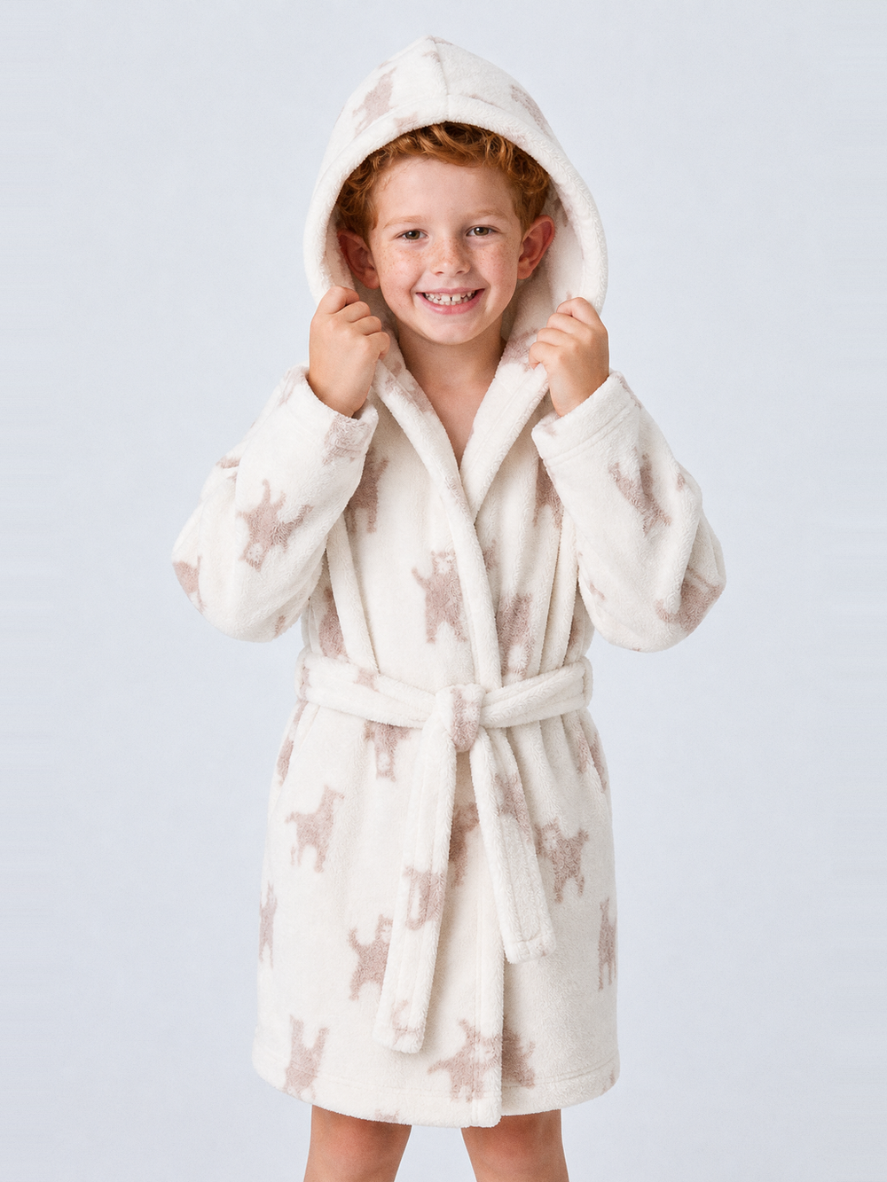 Robe de chambre nounours enfant – capuche