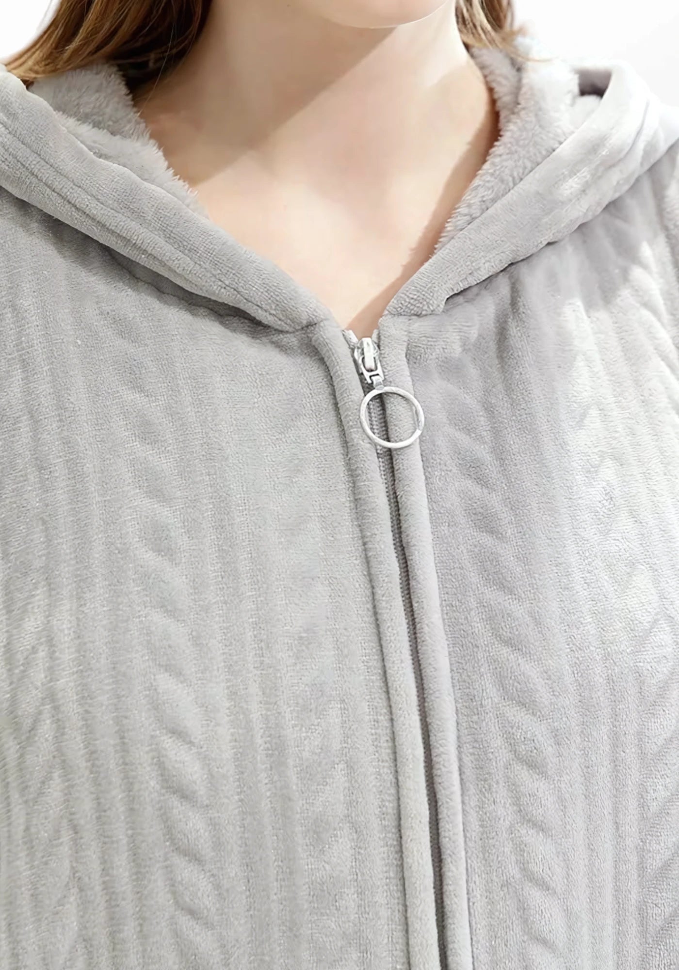 Robe de chambre polaire a capuche femme - Ma robe de chambre