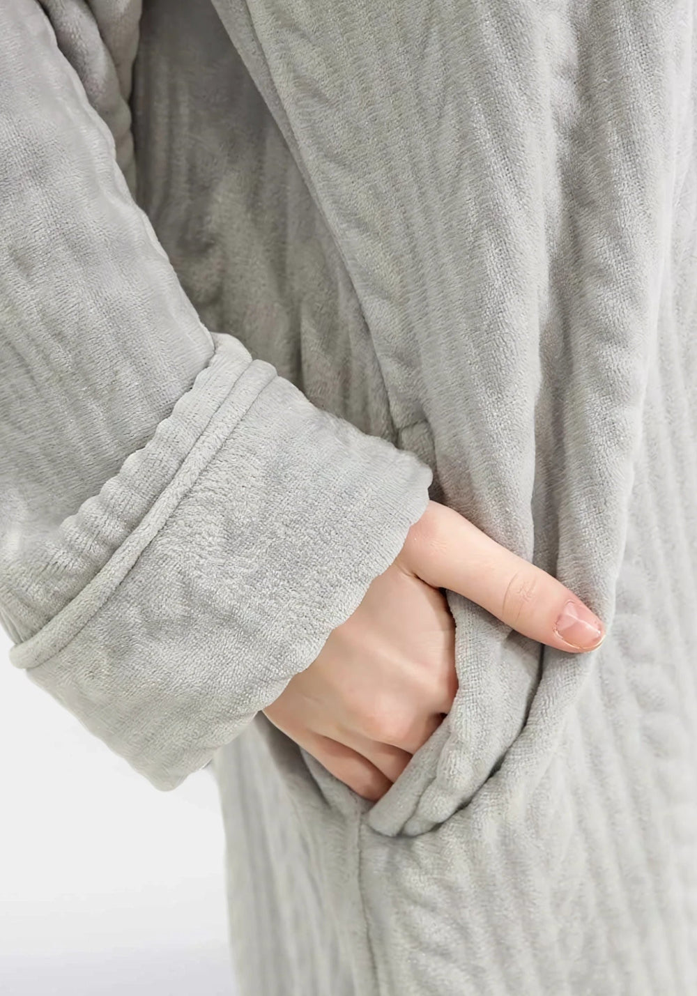 Robe de chambre polaire a capuche femme - Ma robe de chambre