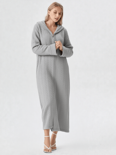 Robe de chambre polaire a capuche femme - Ma robe de chambre