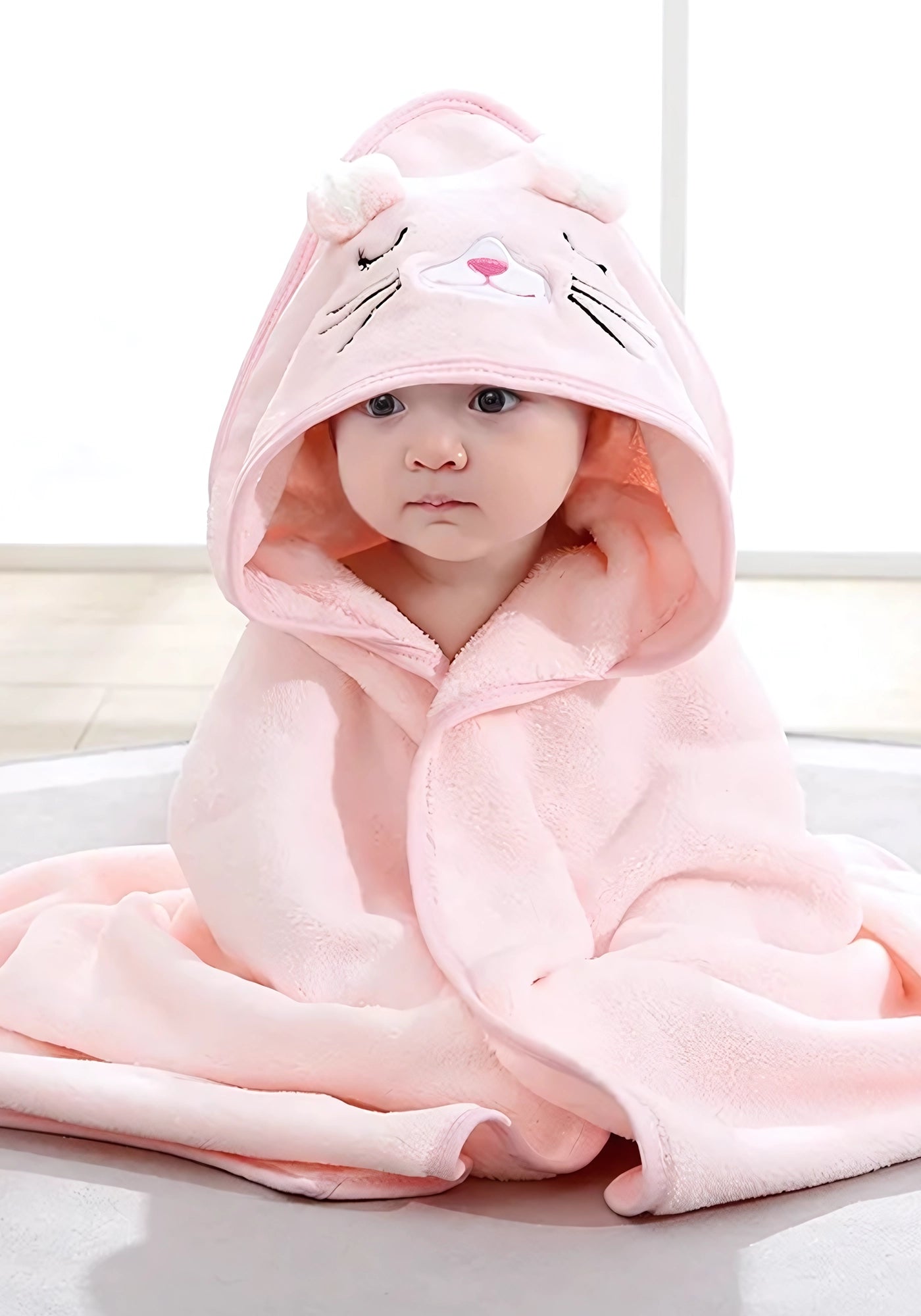 Robe de chambre bébé fille sale