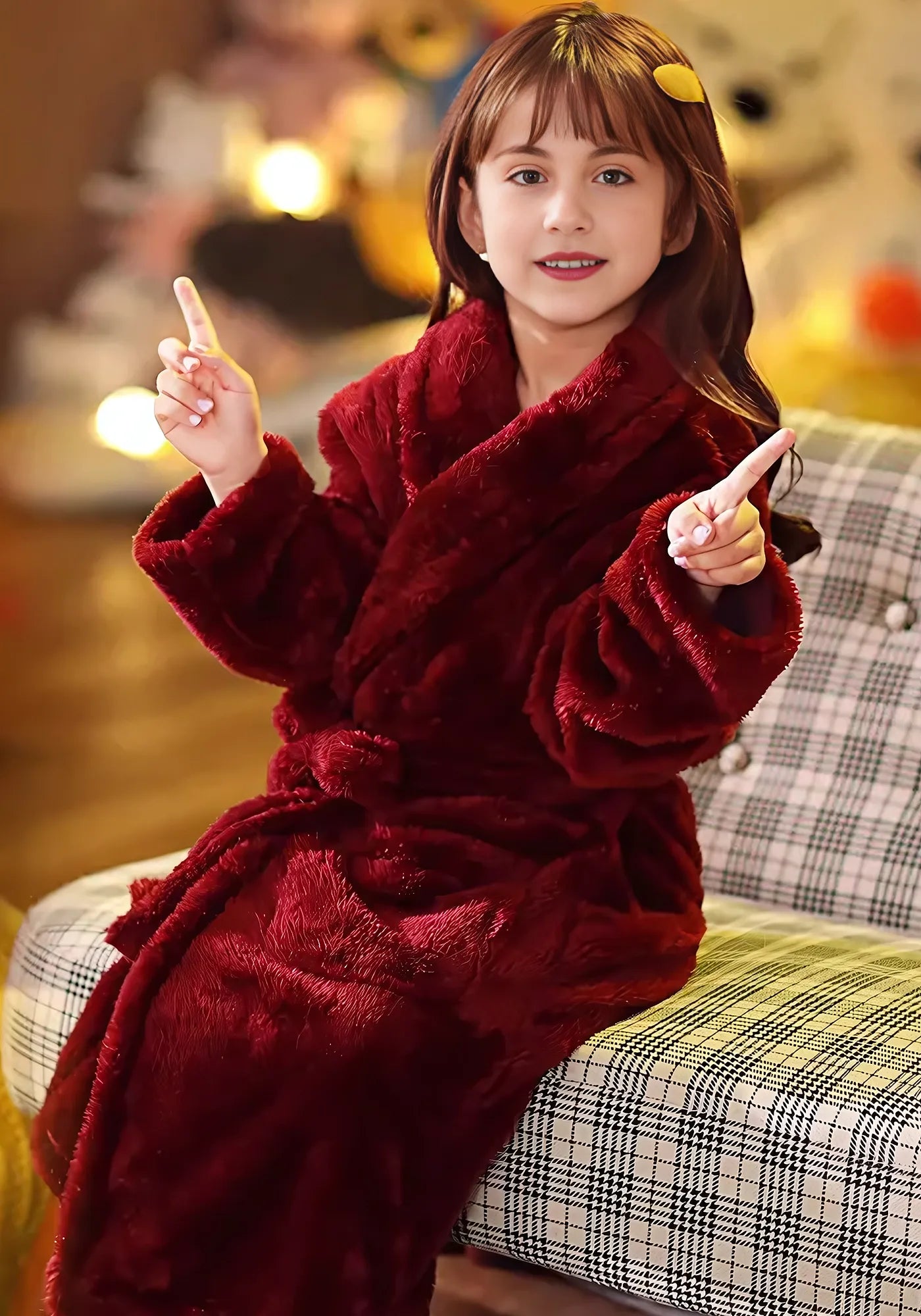 Robe de chambre polaire enfant