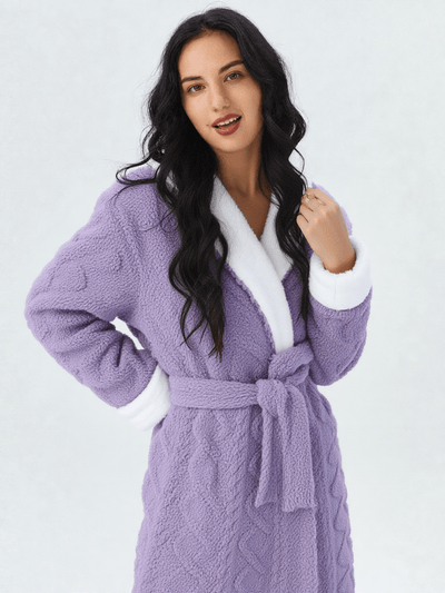 Robe de chambre polaire épaisse femme - Ma robe de chambre