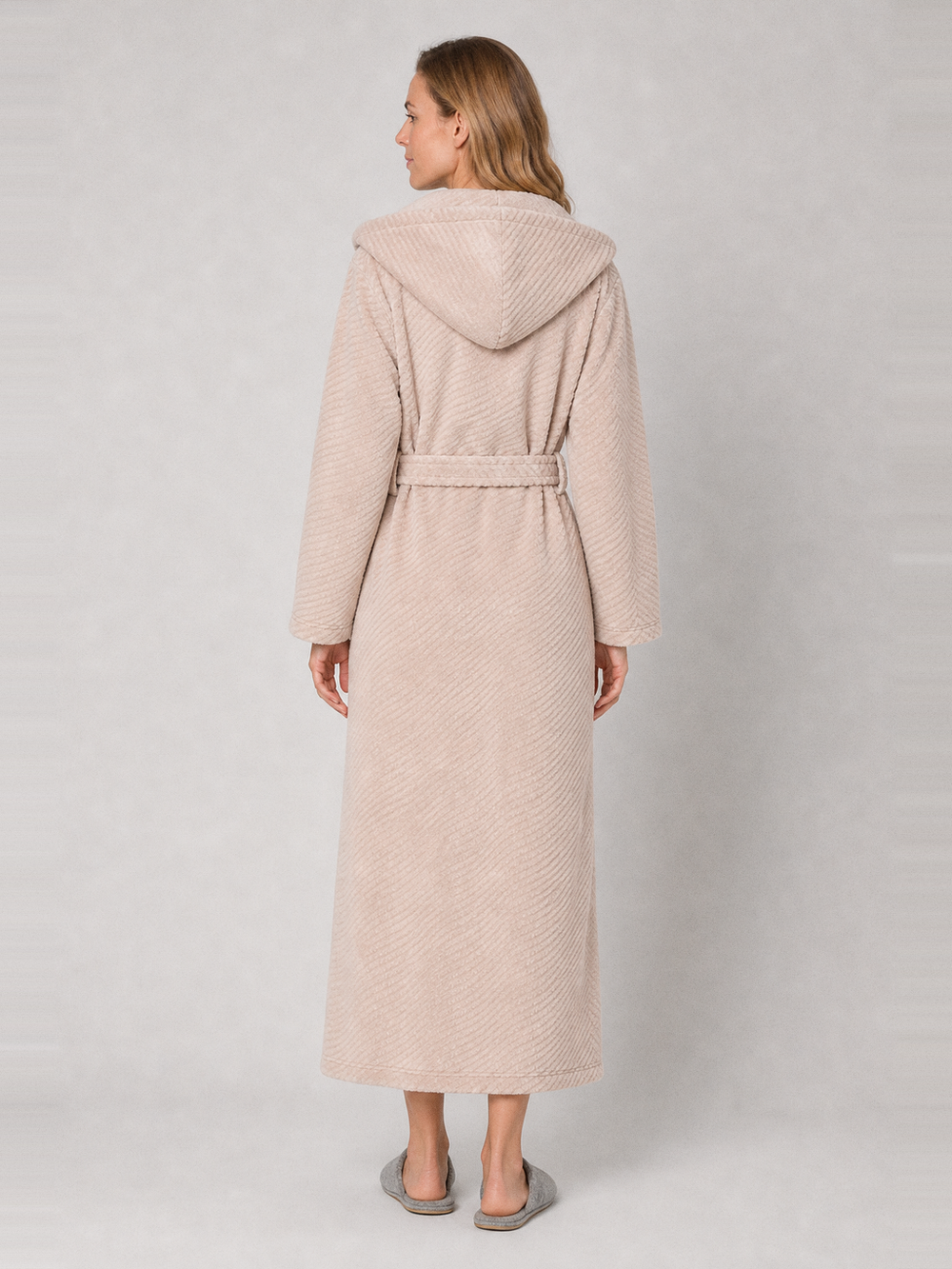 Robe de chambre polaire femme 130 cm – vue de dos
