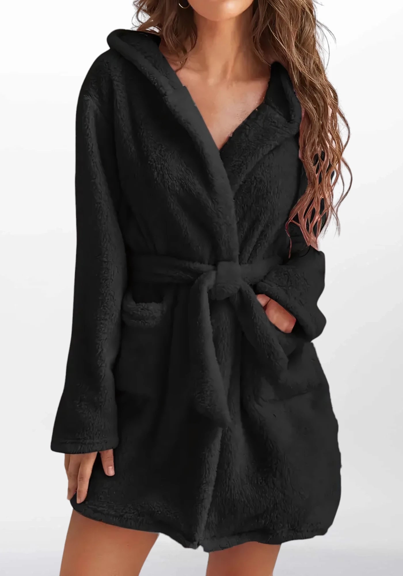 Robe de chambre polaire femme courte