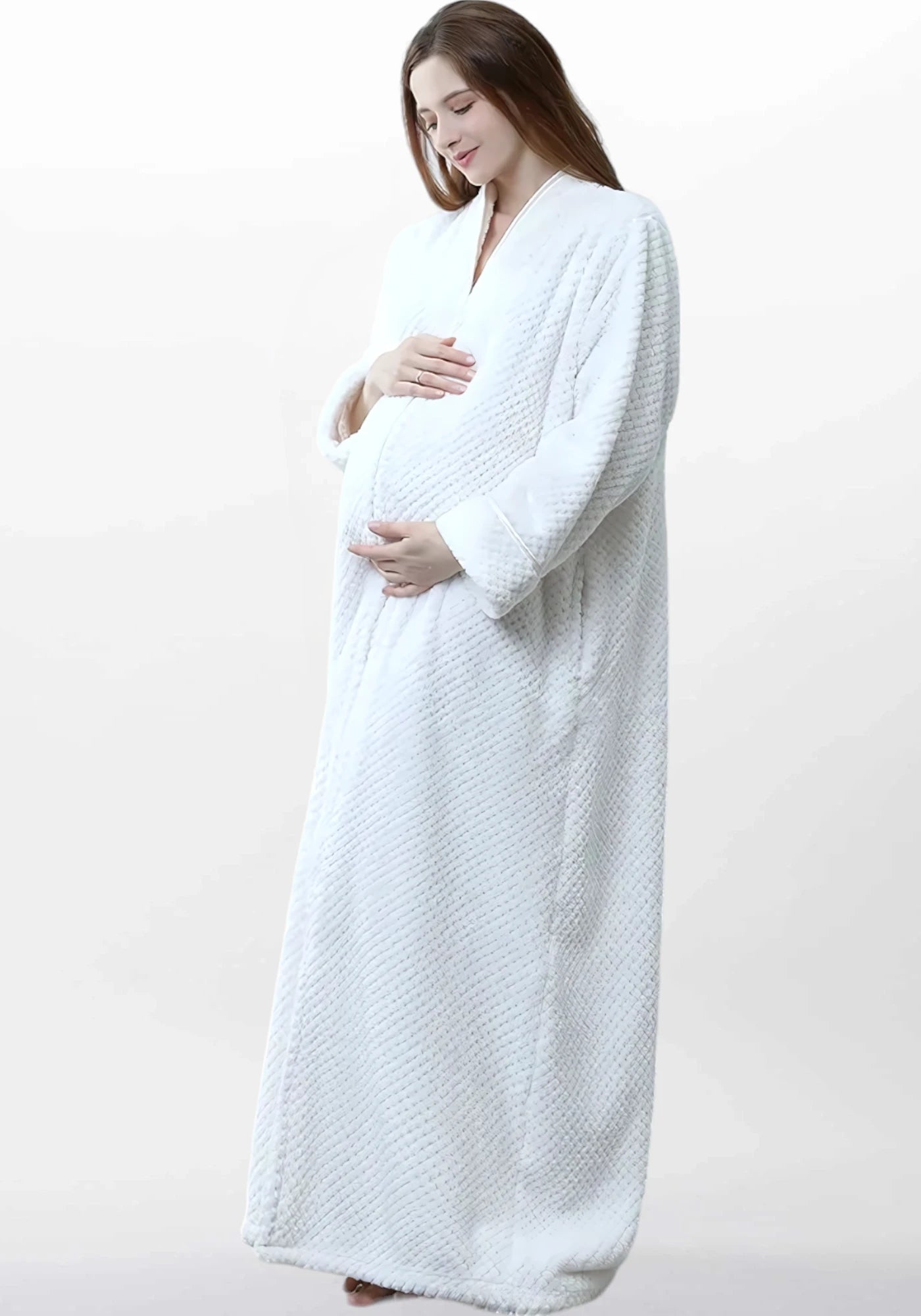 Robe de chambre polaire femme fermeture éclair