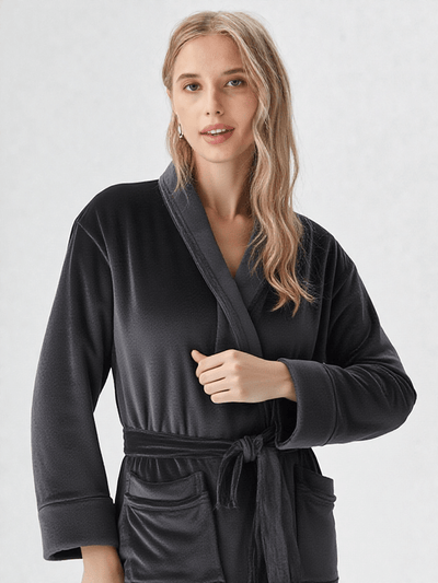 Robe de chambre polaire femme longue - Ma robe de chambre