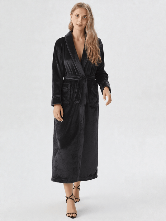 Robe de chambre polaire femme longue - Ma robe de chambre