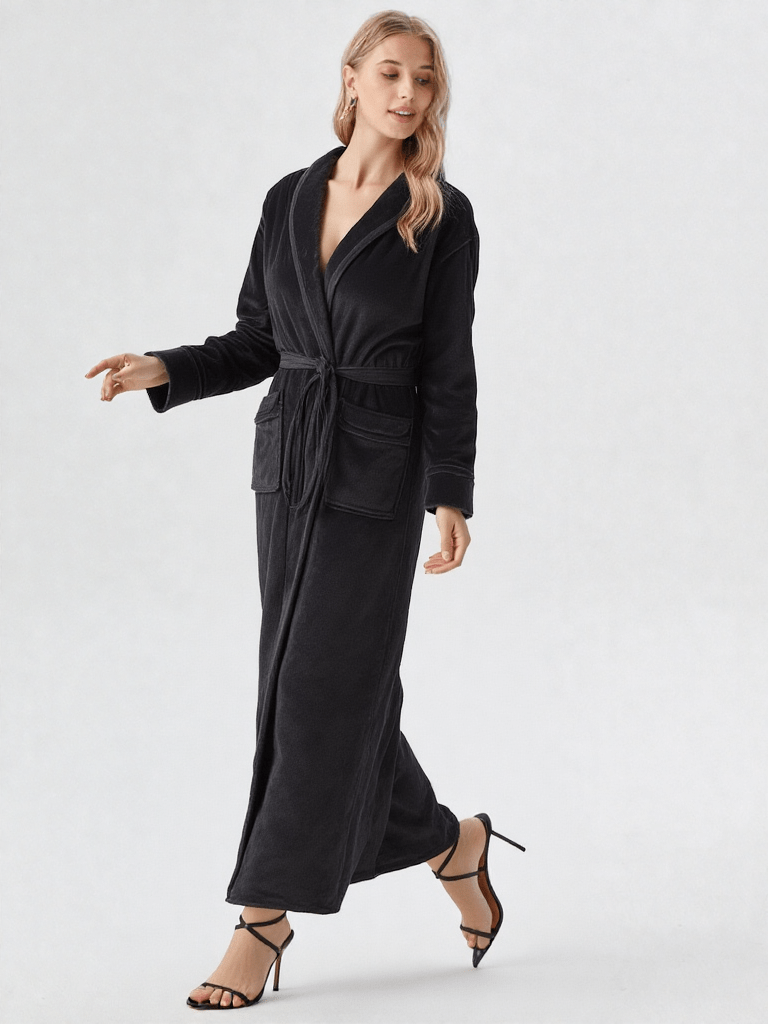 Robe de chambre polaire femme longue - Ma robe de chambre
