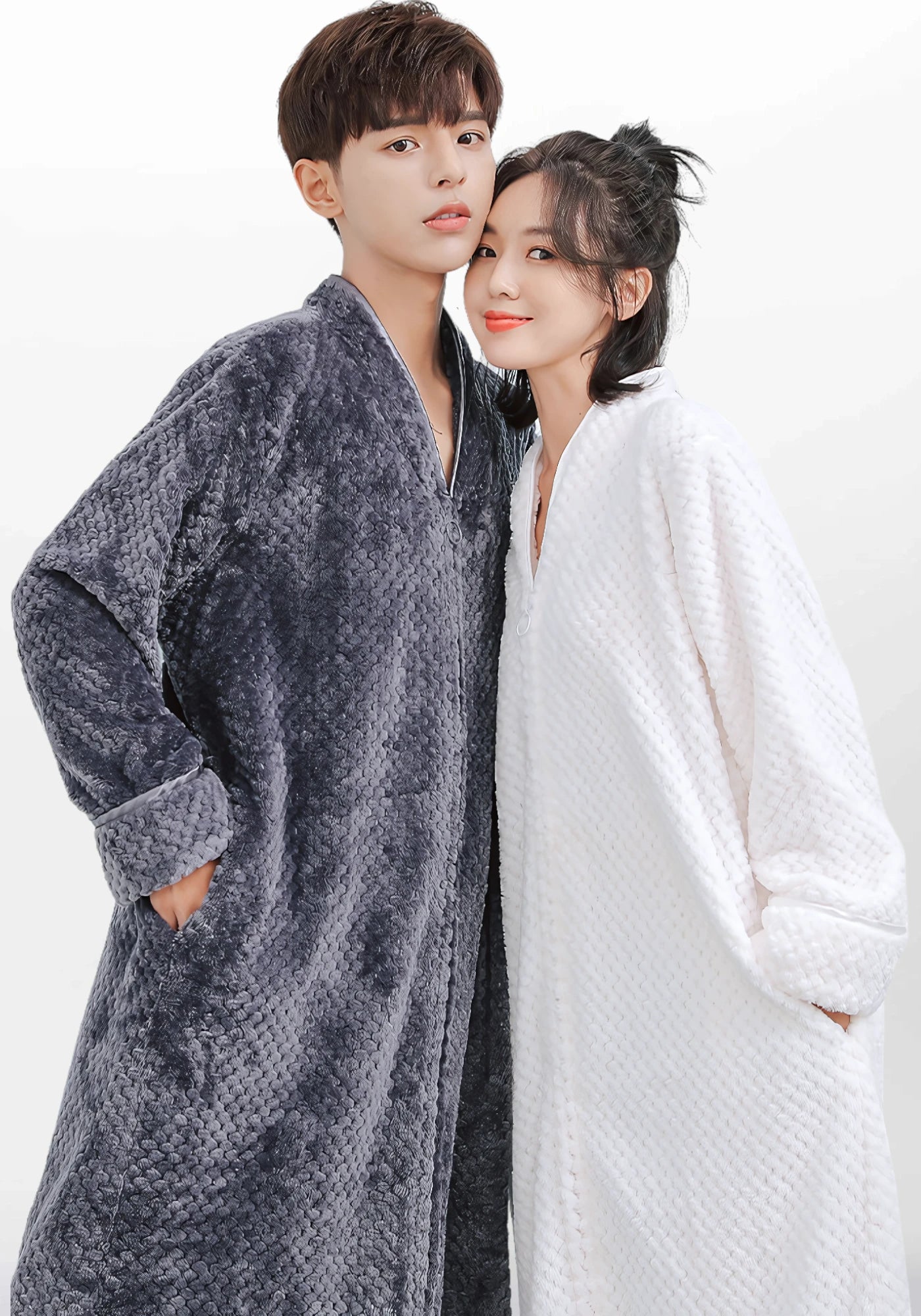 Robe de chambre polaire femme zippée hotsell